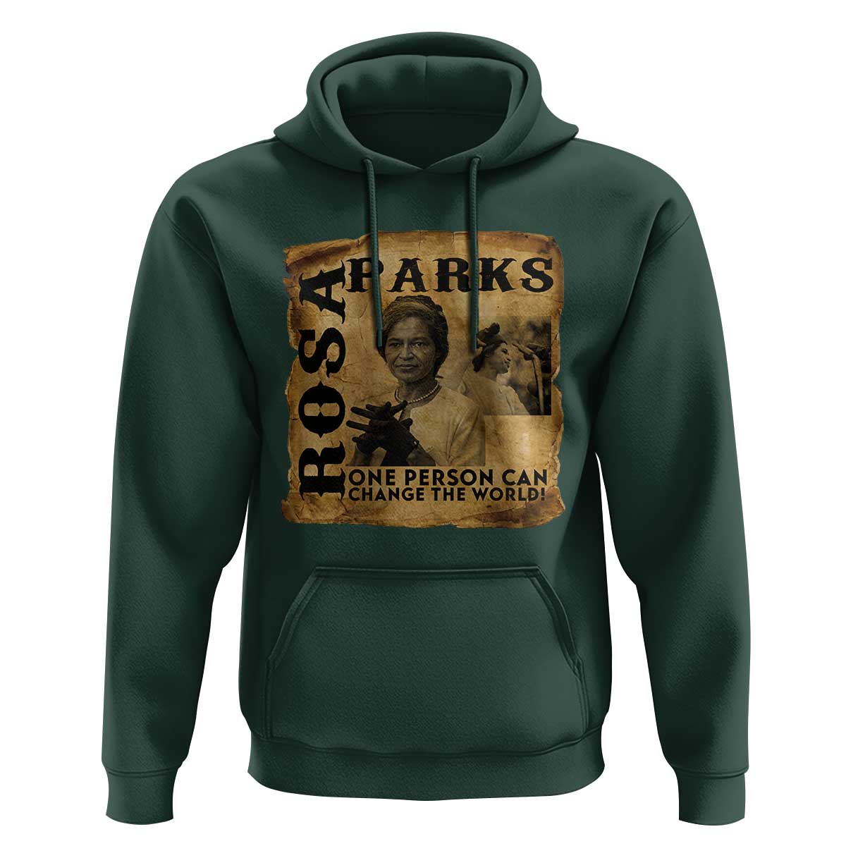 Rosa Parks Change The World Quote Hoodie Black Women Leader