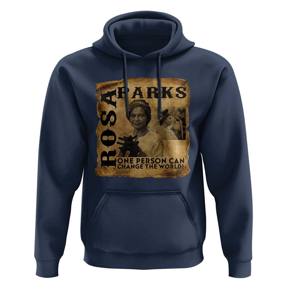 Rosa Parks Change The World Quote Hoodie Black Women Leader