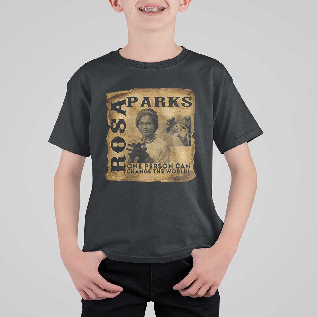 Rosa Parks Change The World Quote T Shirt For Kid Black Women Leader