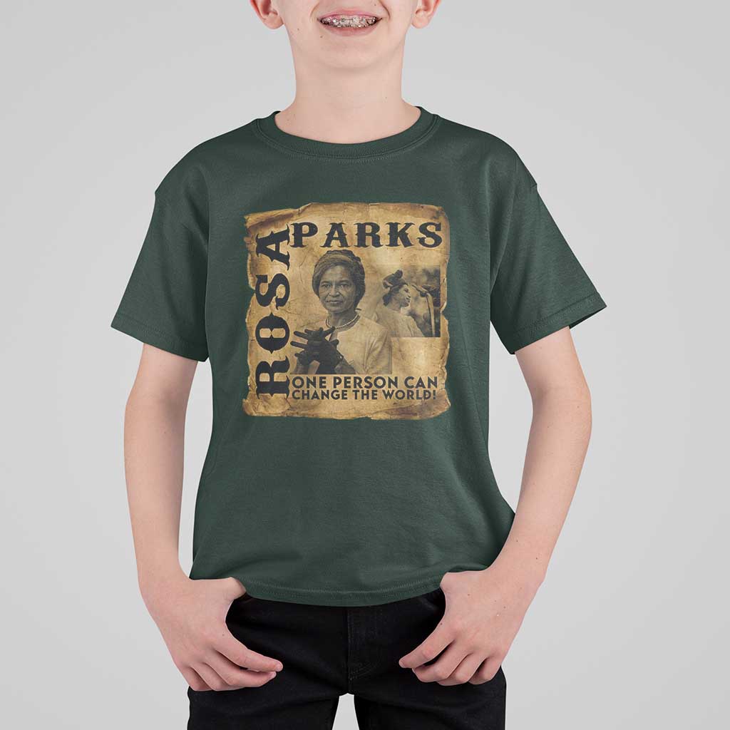 Rosa Parks Change The World Quote T Shirt For Kid Black Women Leader