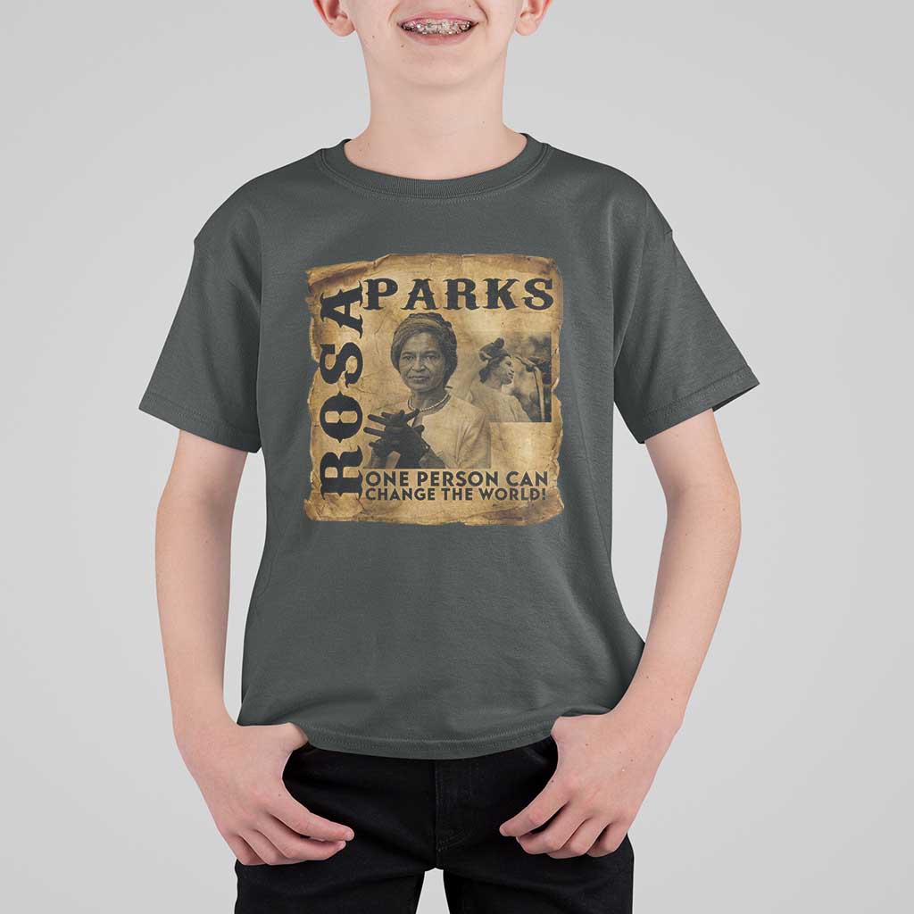 Rosa Parks Change The World Quote T Shirt For Kid Black Women Leader
