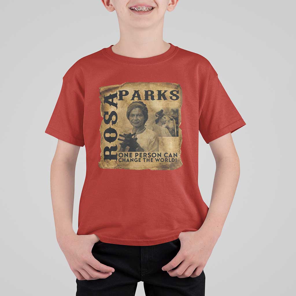 Rosa Parks Change The World Quote T Shirt For Kid Black Women Leader
