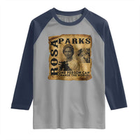 Rosa Parks Change The World Quote Raglan Shirt Black Women Leader