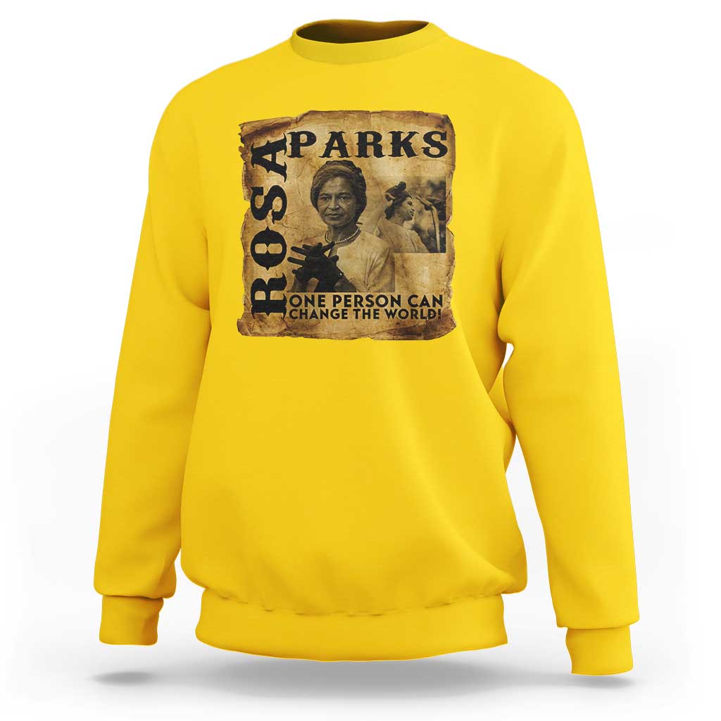 Rosa Parks Change The World Quote Sweatshirt Black Women Leader
