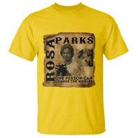 Rosa Parks Change The World Quote T Shirt Black Women Leader