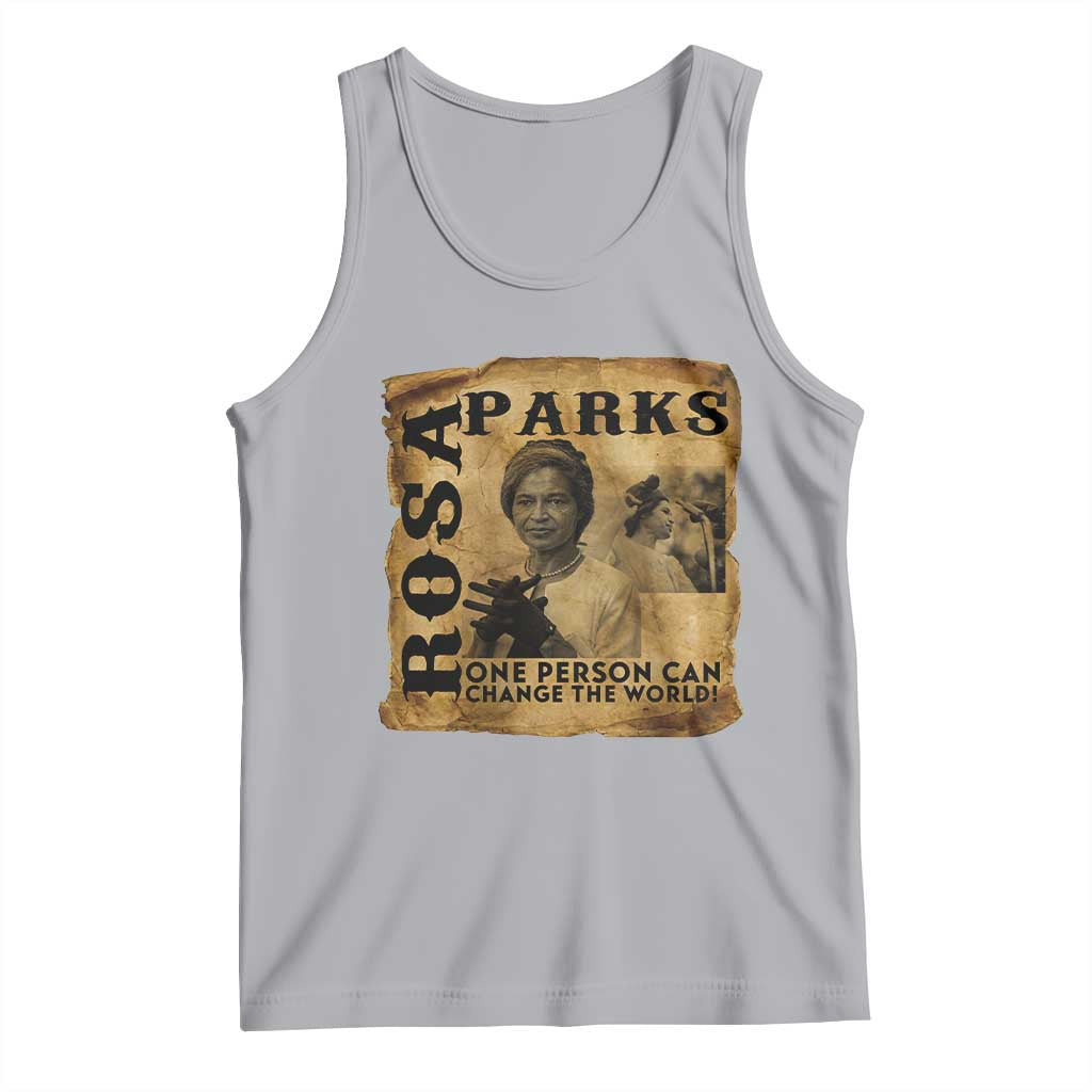 Rosa Parks Change The World Quote Tank Top Black Women Leader