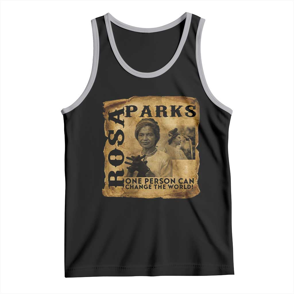 Rosa Parks Change The World Quote Tank Top Black Women Leader