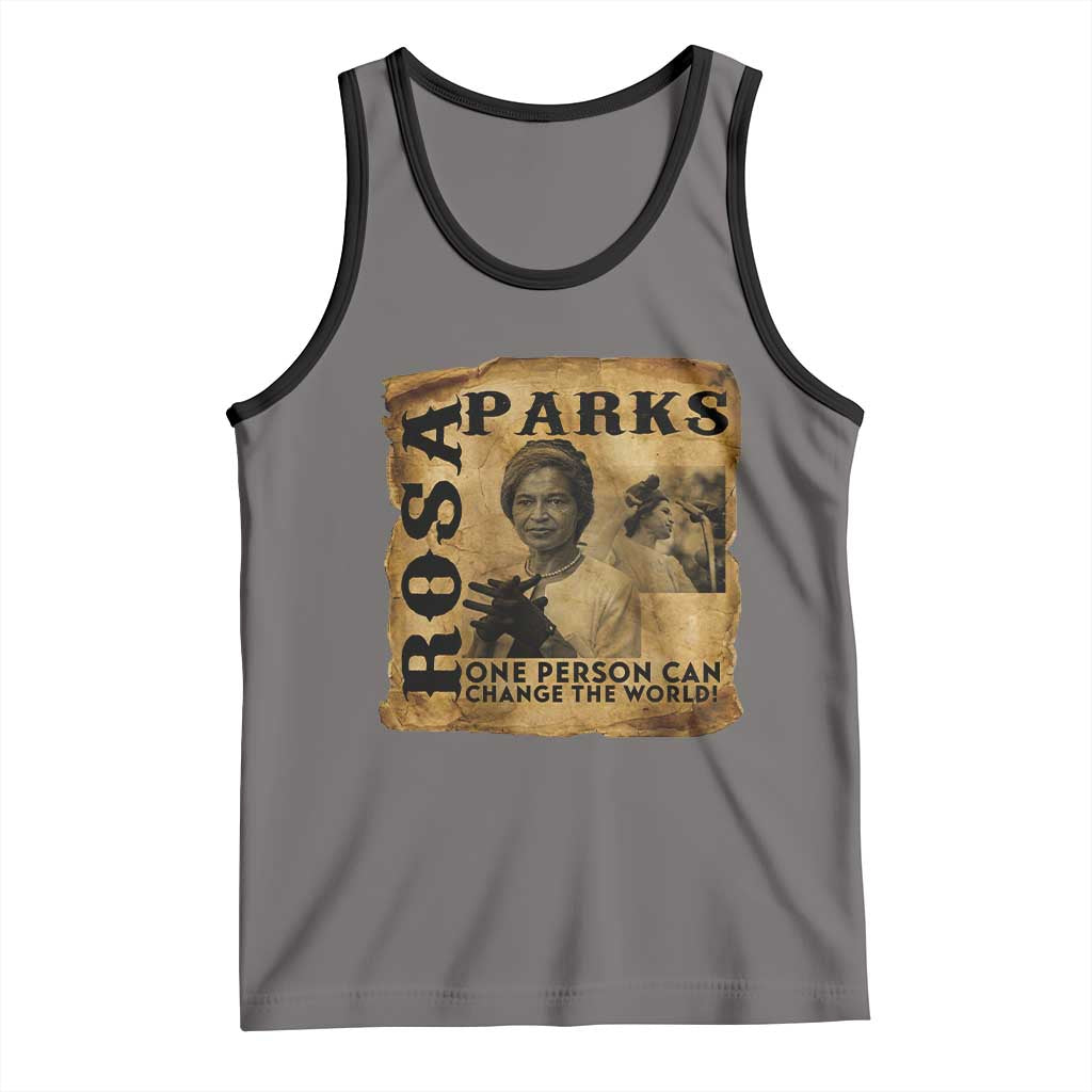 Rosa Parks Change The World Quote Tank Top Black Women Leader