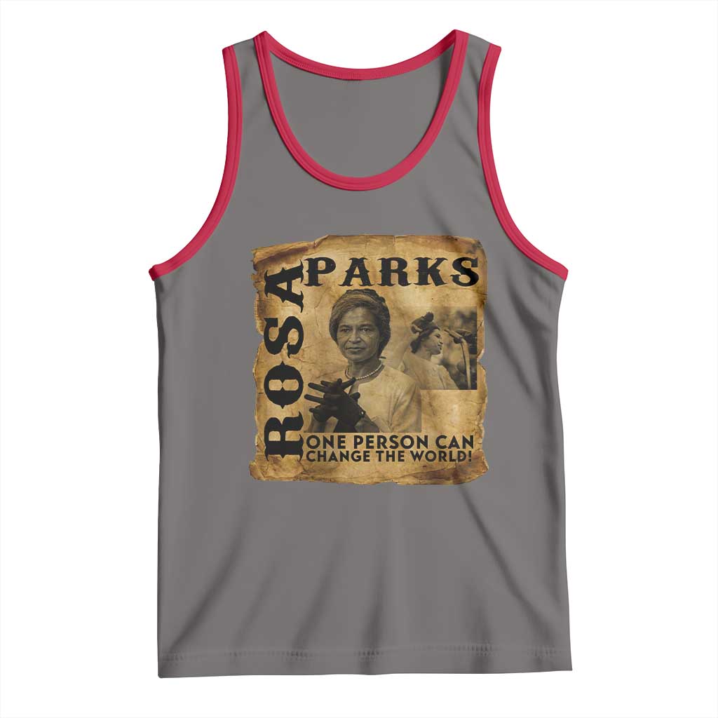 Rosa Parks Change The World Quote Tank Top Black Women Leader