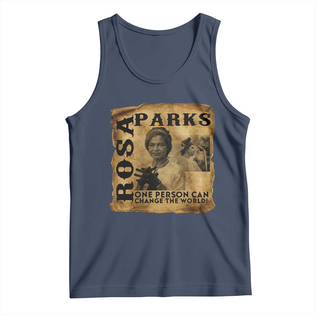 Rosa Parks Change The World Quote Tank Top Black Women Leader