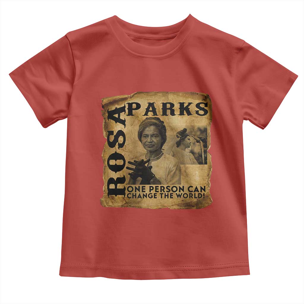 Rosa Parks Change The World Quote Toddler T Shirt Black Women Leader