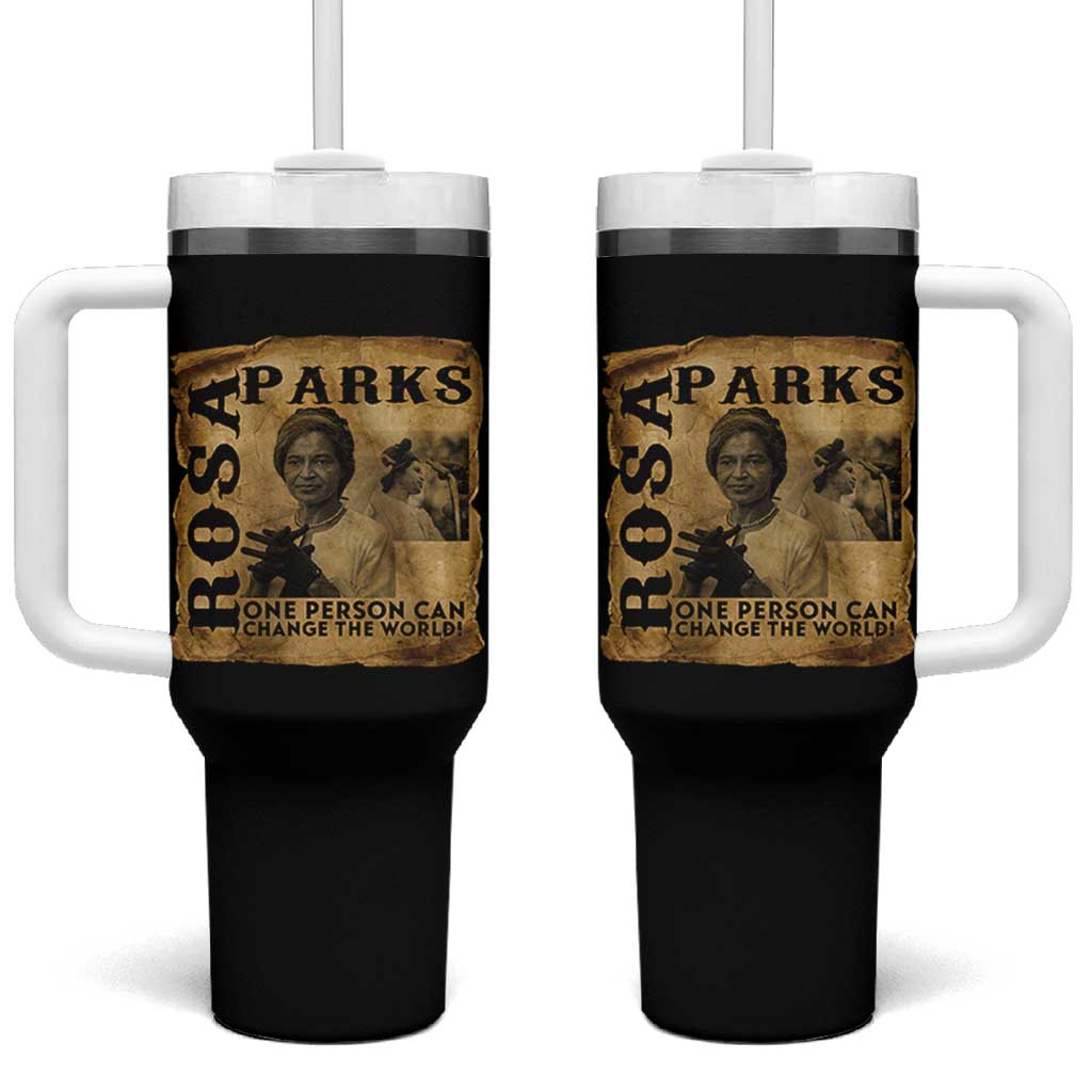 Rosa Parks Change The World Quote Tumbler With Handle Black Women Leader
