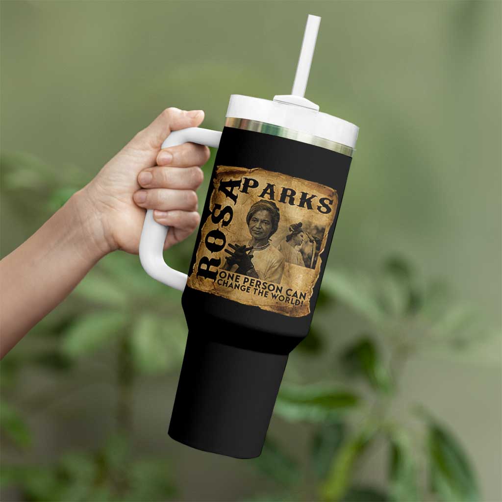 Rosa Parks Change The World Quote Tumbler With Handle Black Women Leader