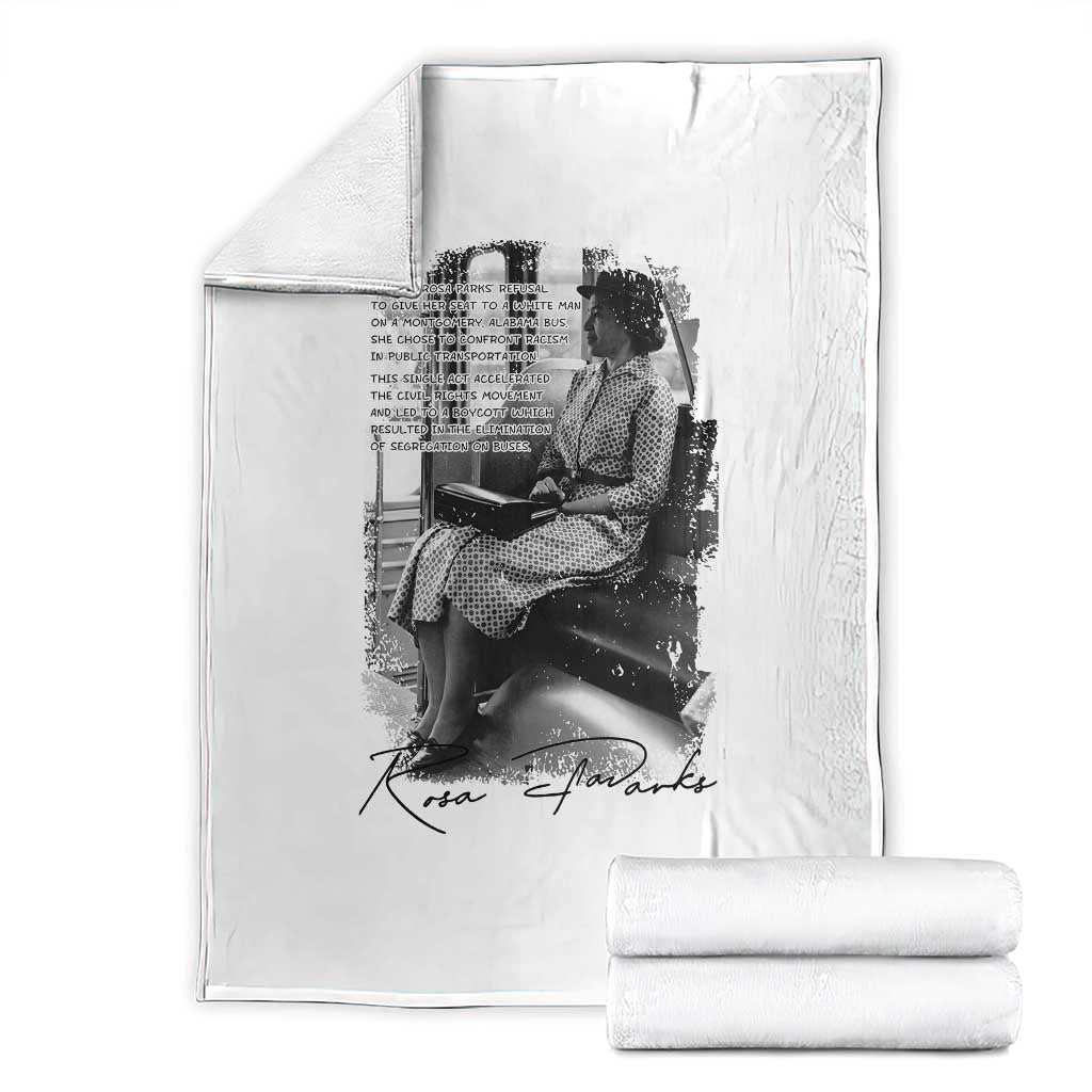 Rosa Parks Montgomery Bus Boycott Throw Blanket Civil Rights History