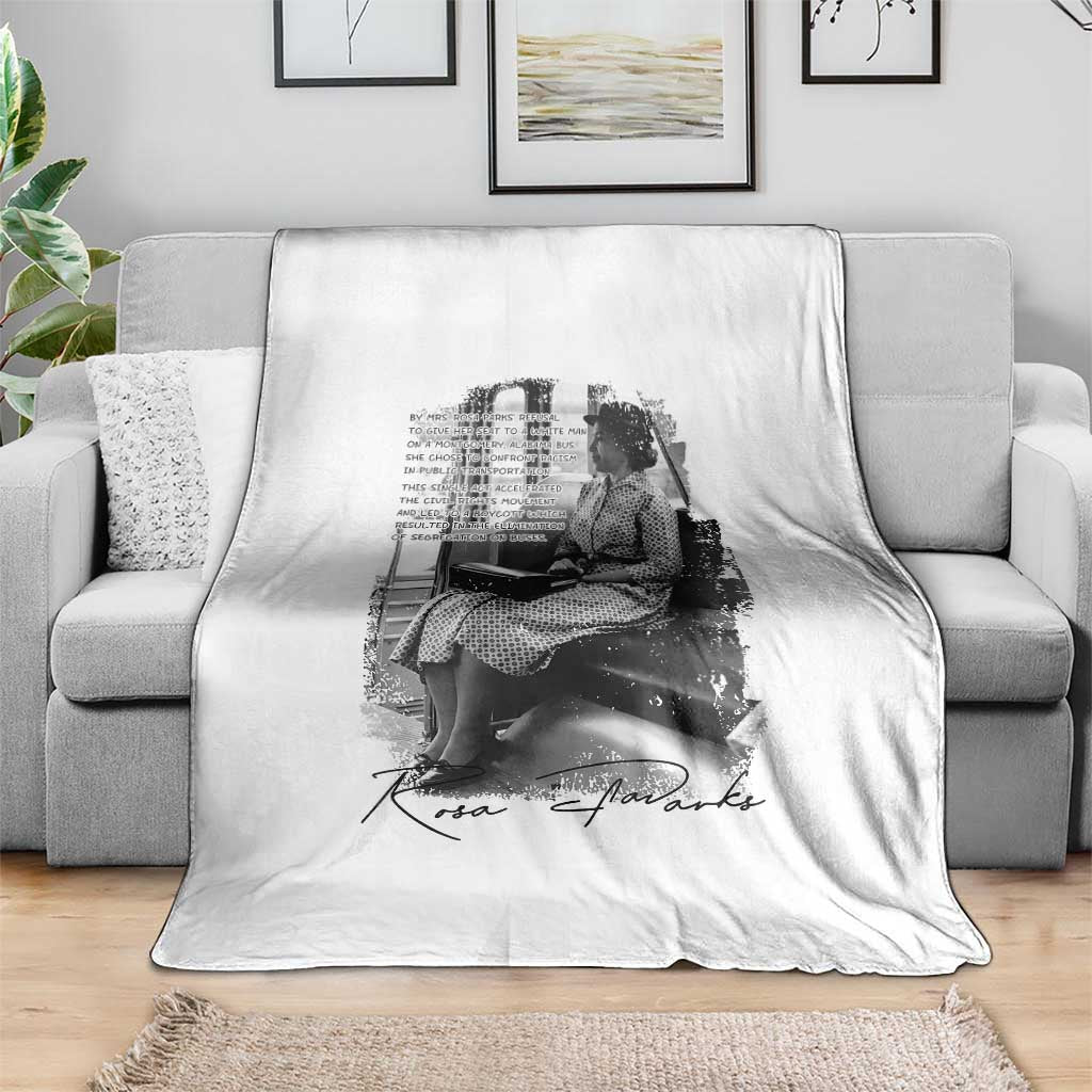 Rosa Parks Montgomery Bus Boycott Throw Blanket Civil Rights History