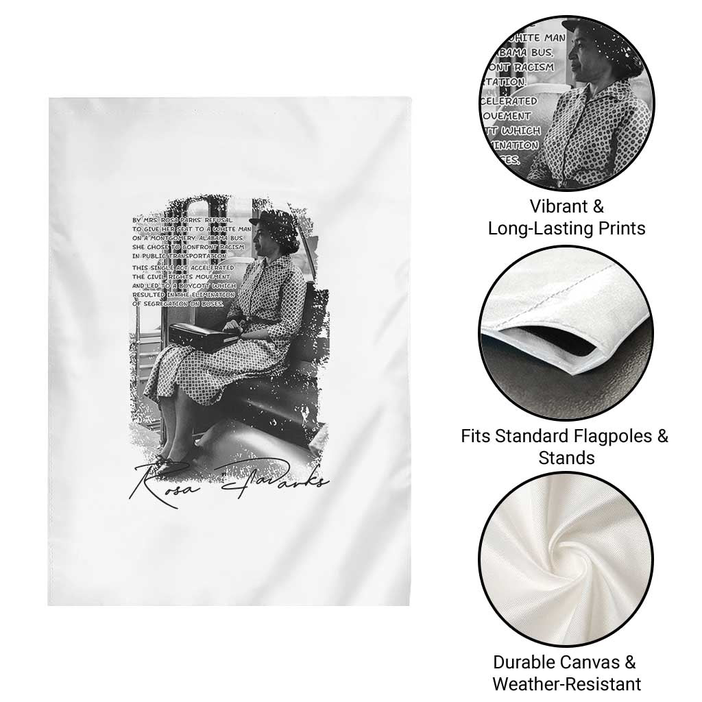 Rosa Parks Montgomery Bus Boycott Garden Flag Civil Rights History