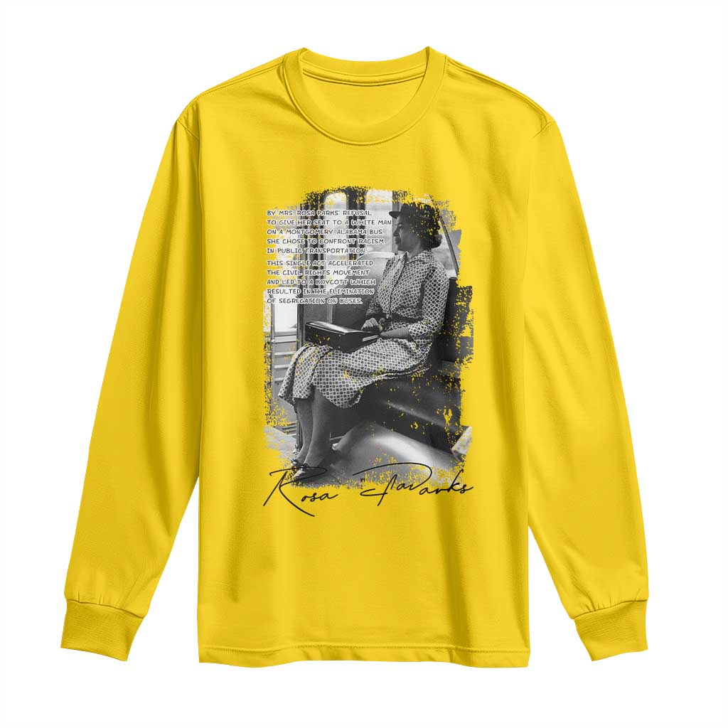 Rosa Parks Montgomery Bus Boycott Long Sleeve Shirt Civil Rights History