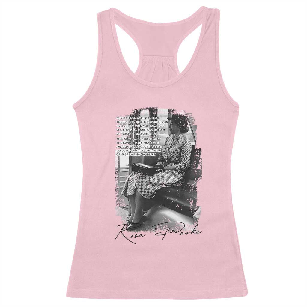 Rosa Parks Montgomery Bus Boycott Racerback Tank Top Civil Rights History