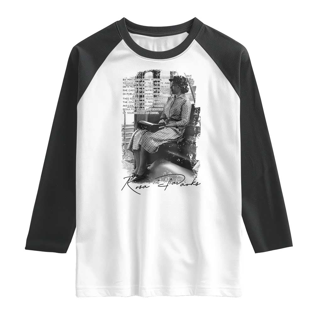 Rosa Parks Montgomery Bus Boycott Raglan Shirt Civil Rights History