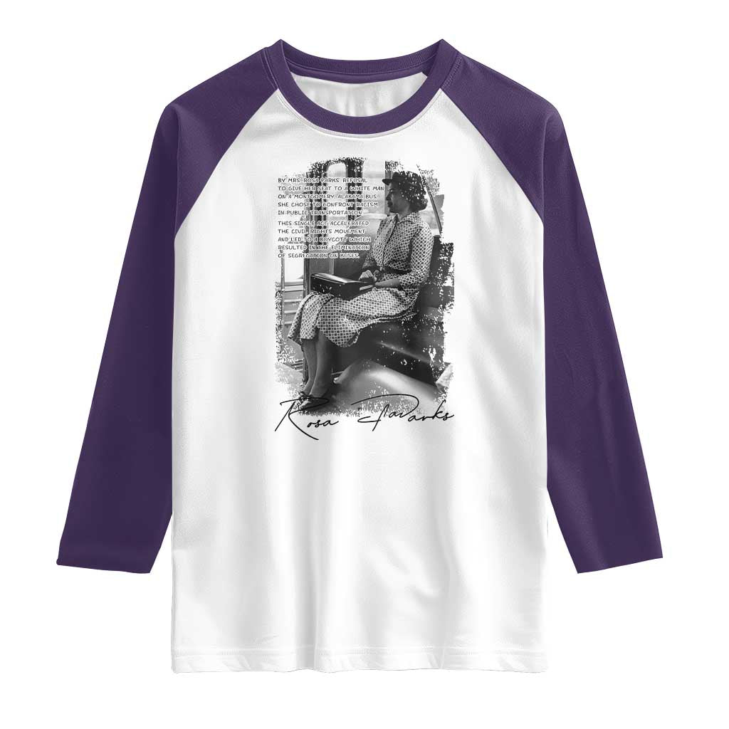 Rosa Parks Montgomery Bus Boycott Raglan Shirt Civil Rights History