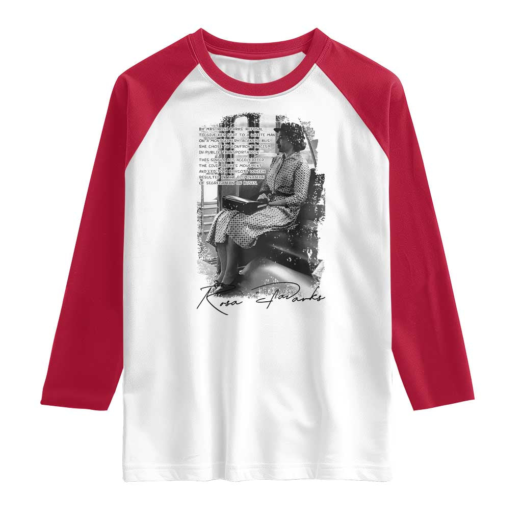 Rosa Parks Montgomery Bus Boycott Raglan Shirt Civil Rights History