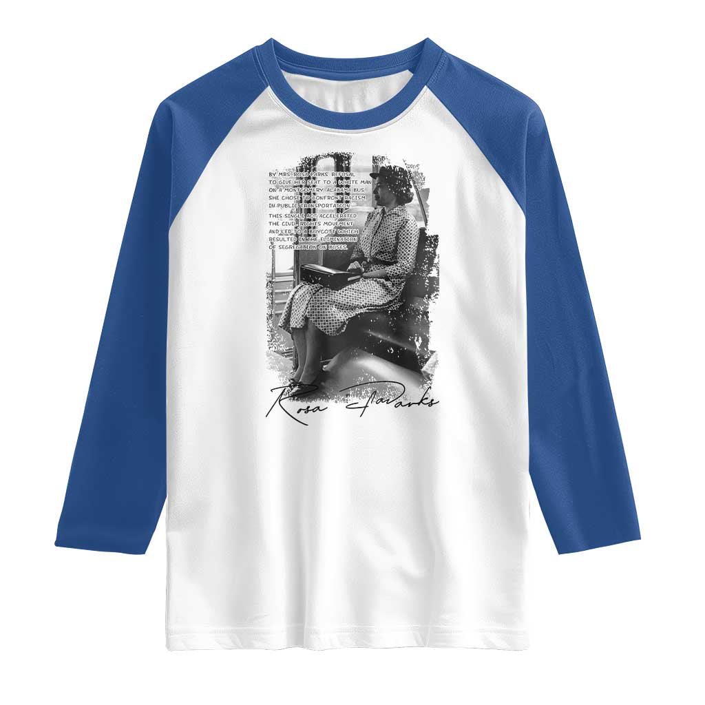 Rosa Parks Montgomery Bus Boycott Raglan Shirt Civil Rights History