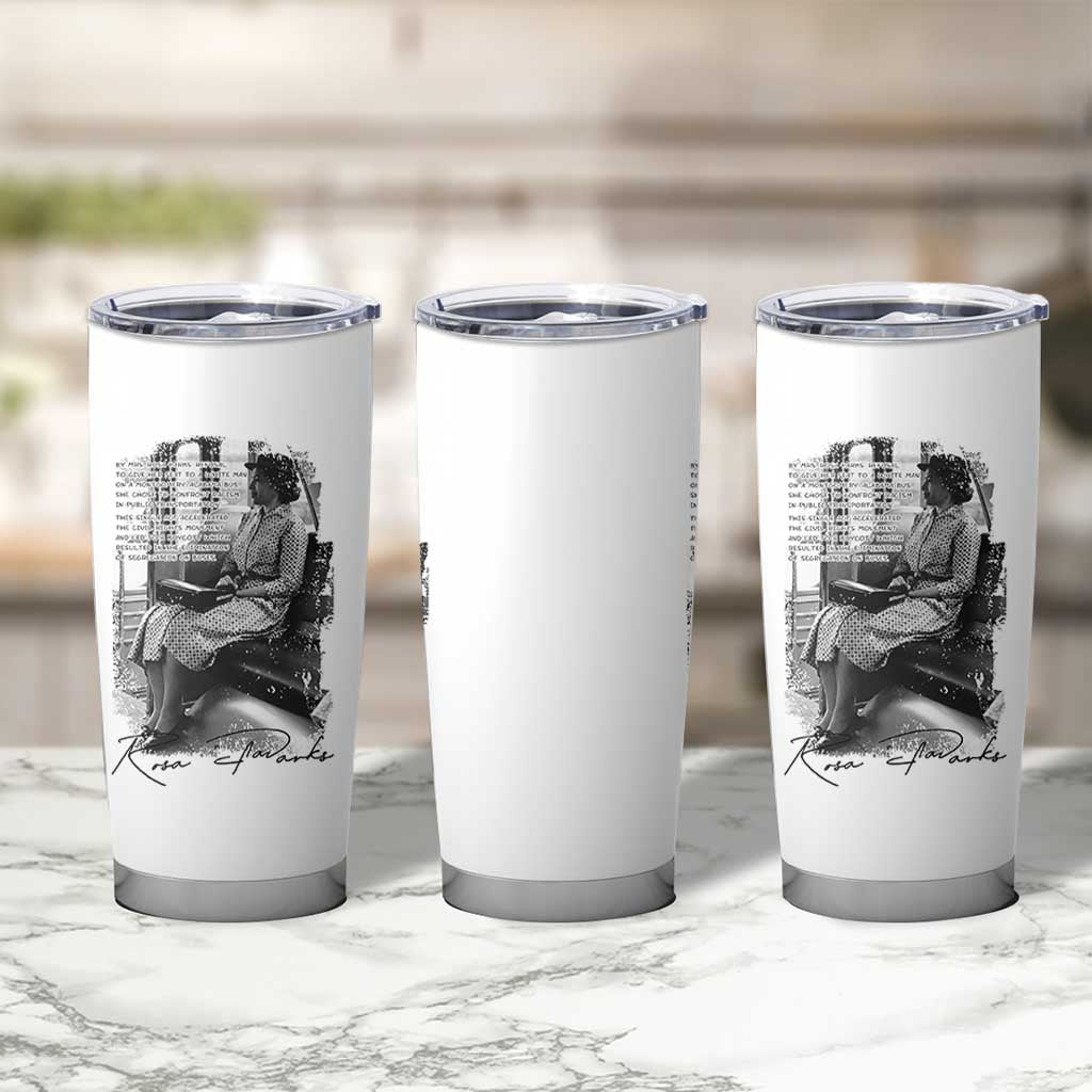 Rosa Parks Montgomery Bus Boycott Tumbler Cup Civil Rights History