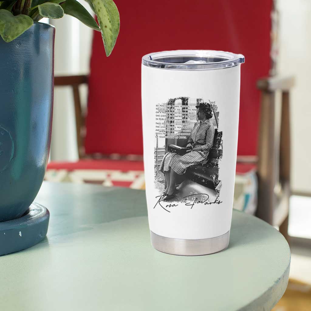 Rosa Parks Montgomery Bus Boycott Tumbler Cup Civil Rights History