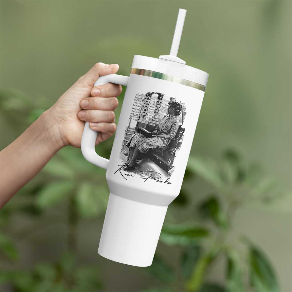 Rosa Parks Montgomery Bus Boycott Tumbler With Handle Civil Rights History