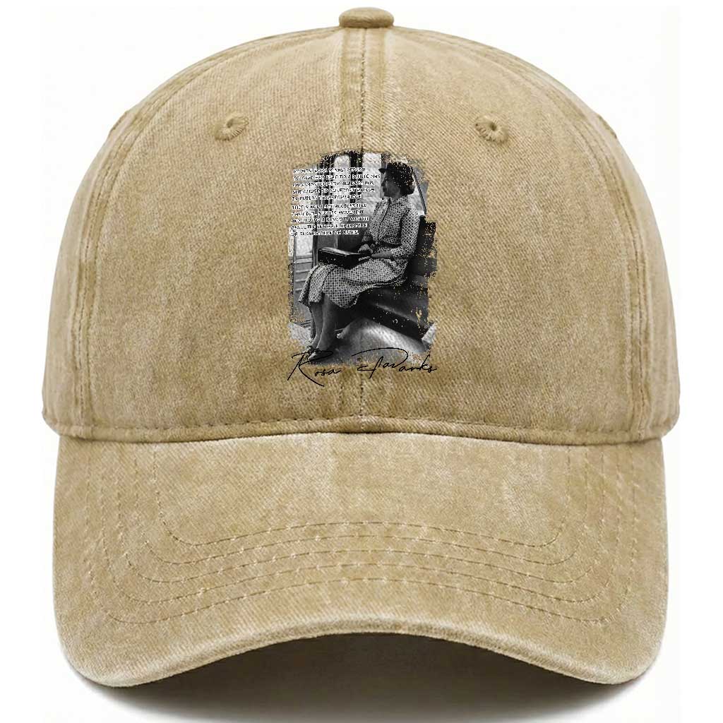 Rosa Parks Montgomery Bus Boycott Washed Cotton Baseball Cap Civil Rights History