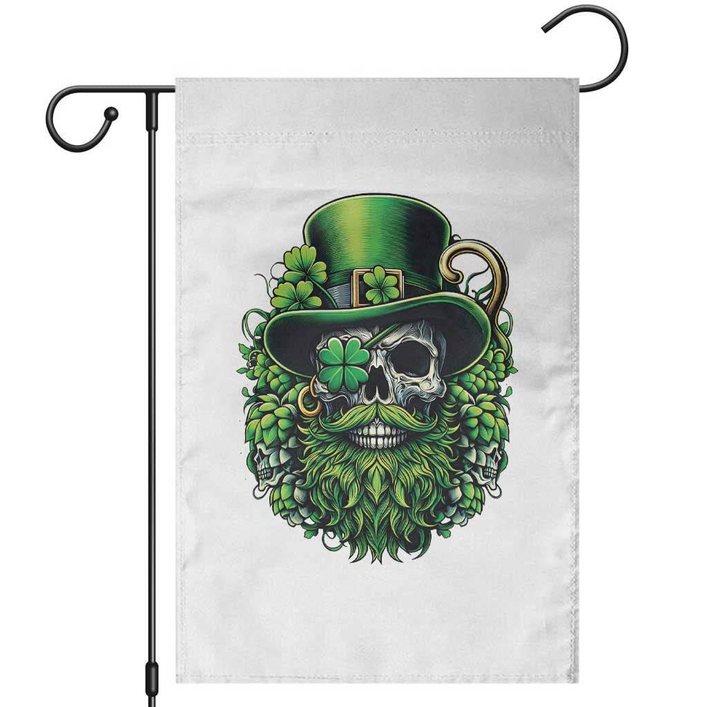 Irish Leprechaun Skull Garden Flag St Patricks Day Party Gift