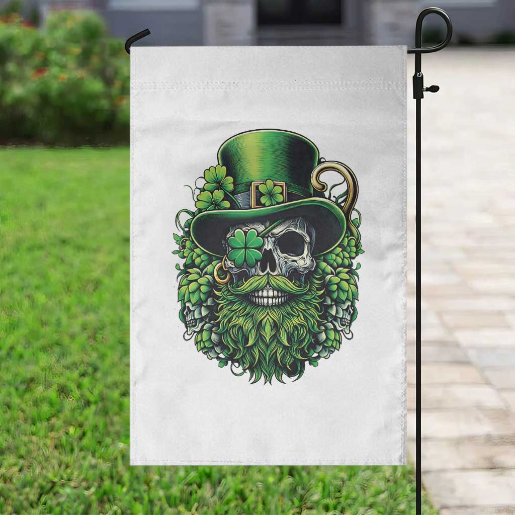 Irish Leprechaun Skull Garden Flag St Patricks Day Party Gift