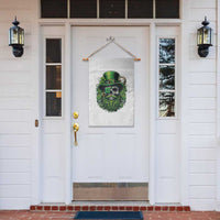 Irish Leprechaun Skull Garden Flag St Patricks Day Party Gift