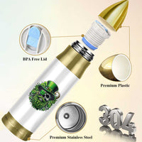 Irish Leprechaun Skull Bullet Tumbler St Patricks Day Party Gift