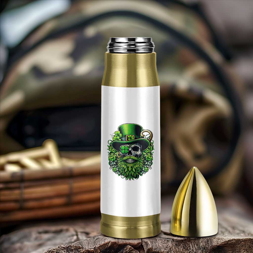 Irish Leprechaun Skull Bullet Tumbler St Patricks Day Party Gift