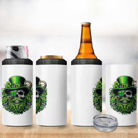 Irish Leprechaun Skull 4 in 1 Can Cooler Tumbler St Patricks Day Party Gift