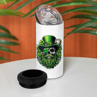 Irish Leprechaun Skull 4 in 1 Can Cooler Tumbler St Patricks Day Party Gift