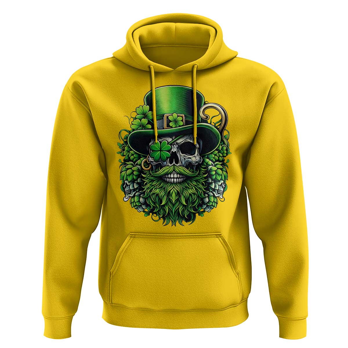 Irish Leprechaun Skull Hoodie St Patricks Day Party Gift