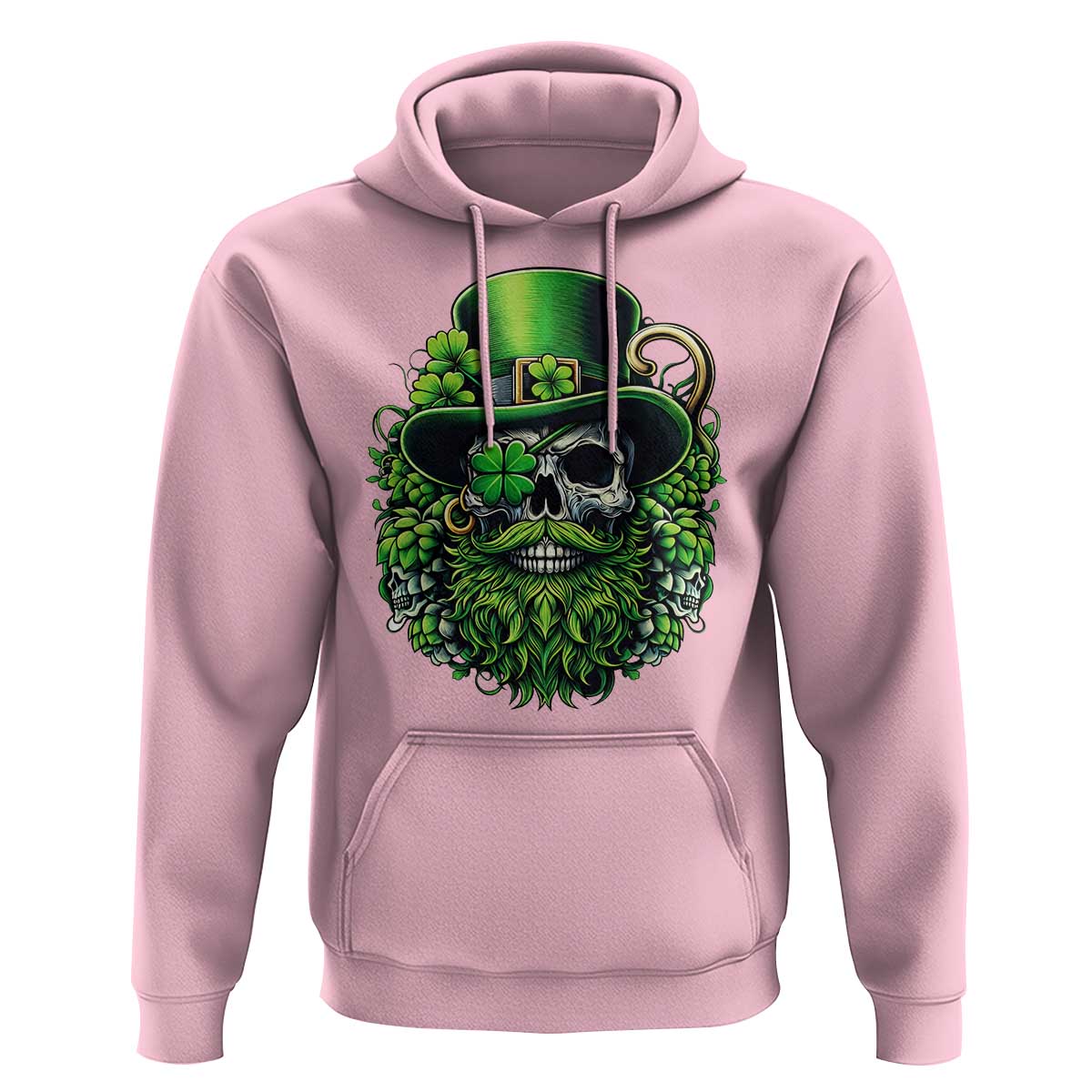Irish Leprechaun Skull Hoodie St Patricks Day Party Gift