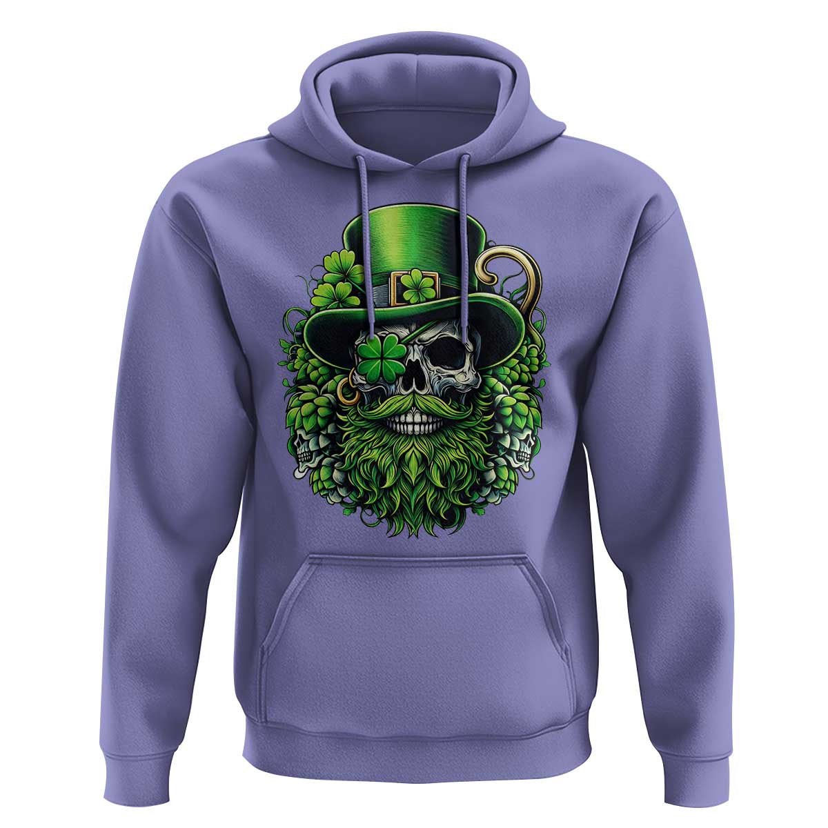 Irish Leprechaun Skull Hoodie St Patricks Day Party Gift
