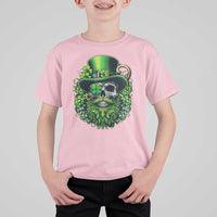 Irish Leprechaun Skull T Shirt For Kid St Patricks Day Party Gift