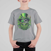 Irish Leprechaun Skull T Shirt For Kid St Patricks Day Party Gift