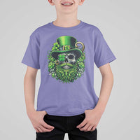 Irish Leprechaun Skull T Shirt For Kid St Patricks Day Party Gift