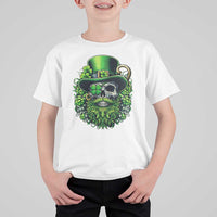 Irish Leprechaun Skull T Shirt For Kid St Patricks Day Party Gift