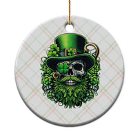 Irish Leprechaun Skull Ceramic Ornament St Patricks Day Party Gift