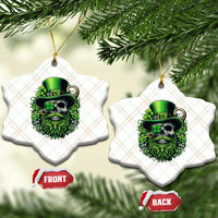 Irish Leprechaun Skull Ceramic Ornament St Patricks Day Party Gift