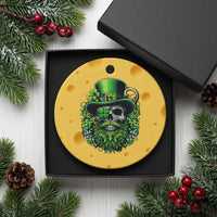 Irish Leprechaun Skull Ceramic Ornament St Patricks Day Party Gift
