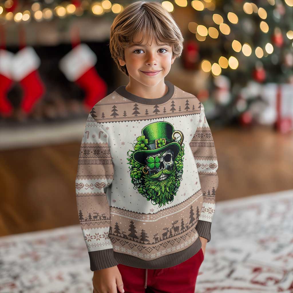 Irish Leprechaun Skull Ugly Christmas Sweater St Patricks Day Party Gift