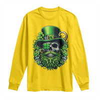 Irish Leprechaun Skull Long Sleeve Shirt St Patricks Day Party Gift