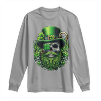 Irish Leprechaun Skull Long Sleeve Shirt St Patricks Day Party Gift
